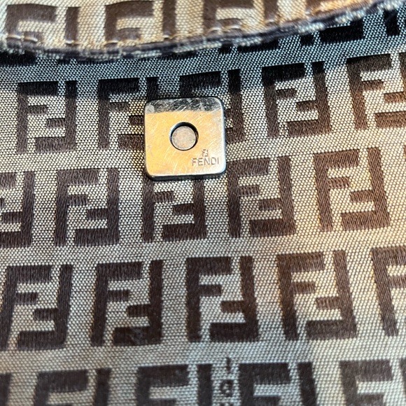 Zucchino canvas double flap Fendi purse - Picture 6 of 11